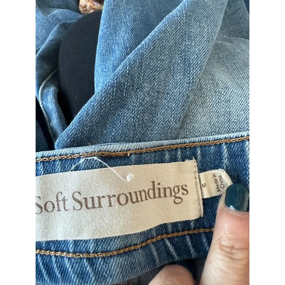SOFT SURROUNDINGS Mid Rise Straight Leg Jeans Size Small - Picture 6 of 6